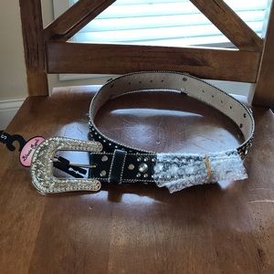 Blazin Roxx Black Embellished Belt